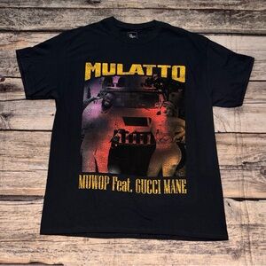 Mulatto Muwop Latto Gucci Mane Graphic T Shirt Mens Large Black NEW
